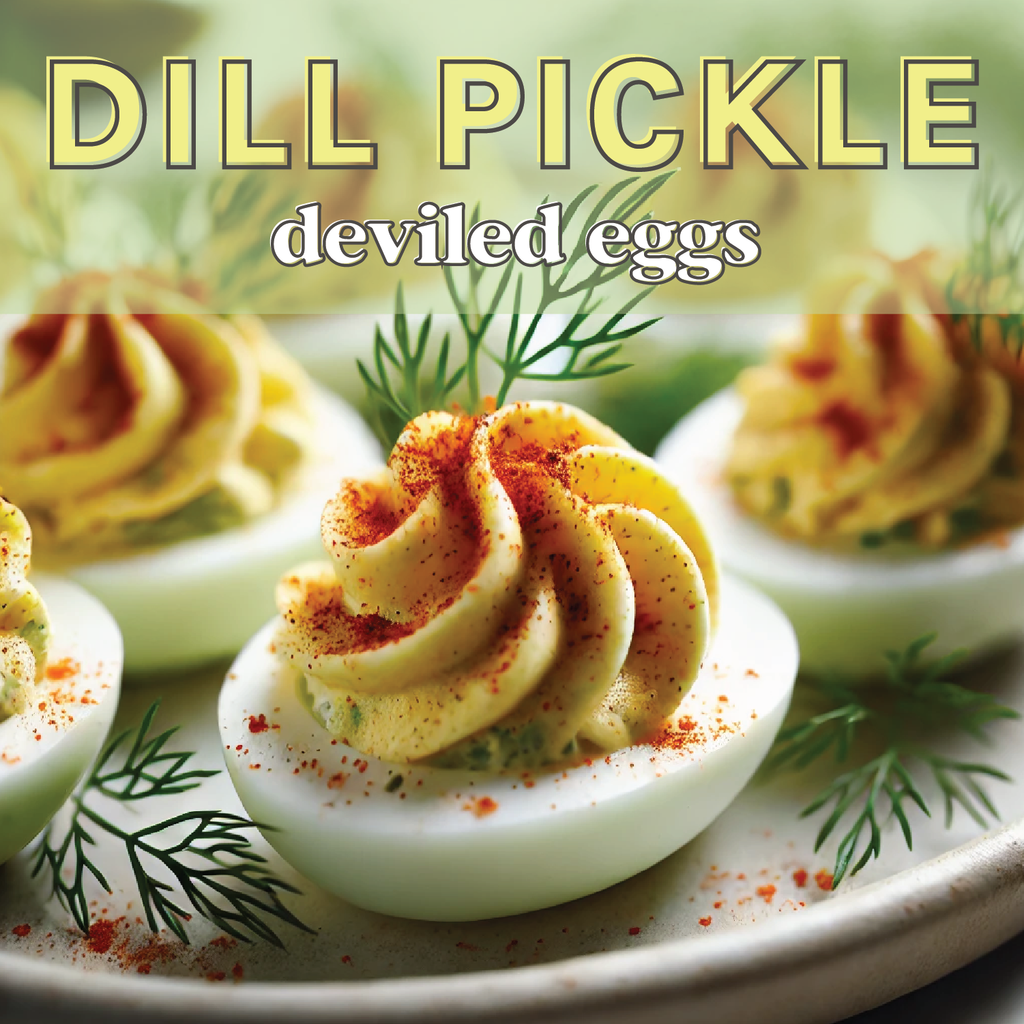 Receta: Dill Pickle Deviled Eggs